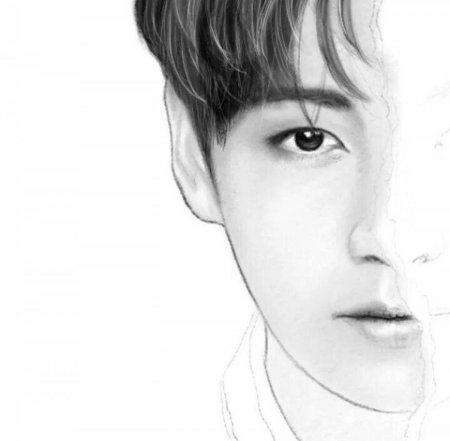 Бтс карандашом чонгук