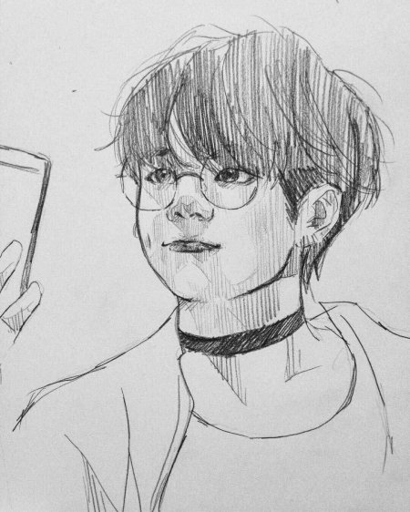 Ким тэхен скетч