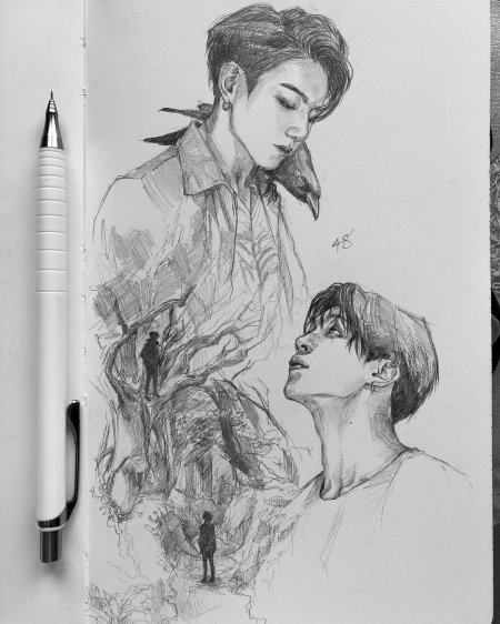 Бтс чонгук зарисовка