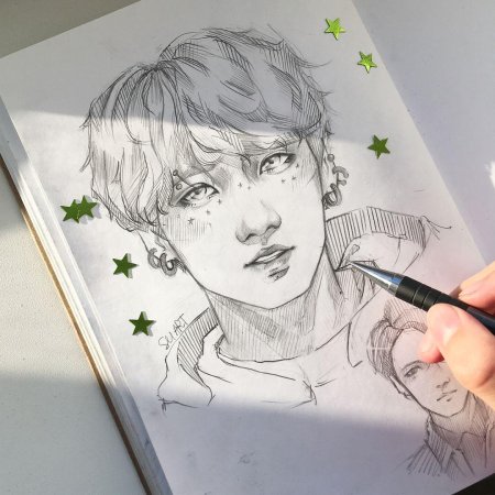 Бтс скетчи чонгук