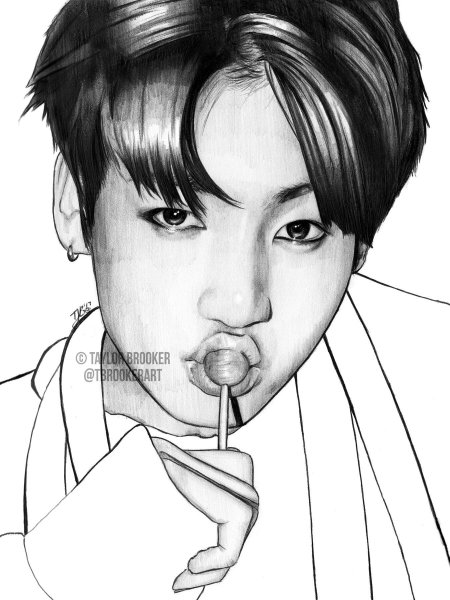 Раскраска бтс чонгук