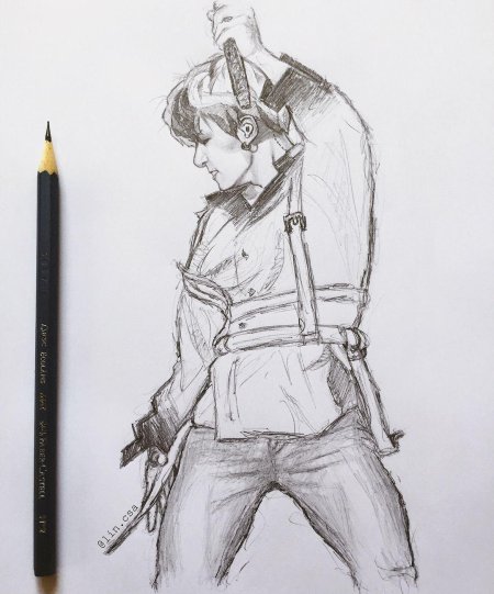 Скетчи бтс в полный рост