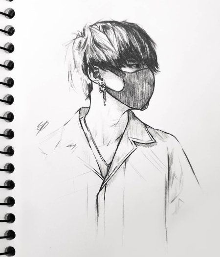 Рисунки для срисовки бтс