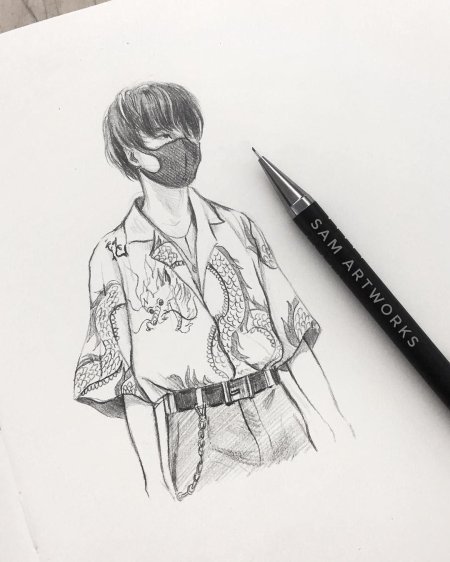 Скетчбук бтс