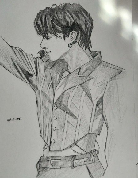 Чонгук рисунки