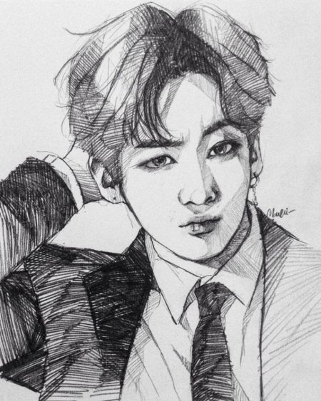 Бтс скетчи чонгук