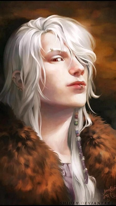 Эльф с белыми волосами