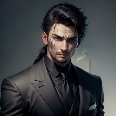 Мужчина со шрамом на лице