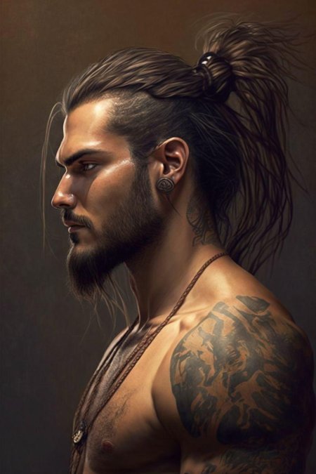 Мужские причëски с длинными волосами