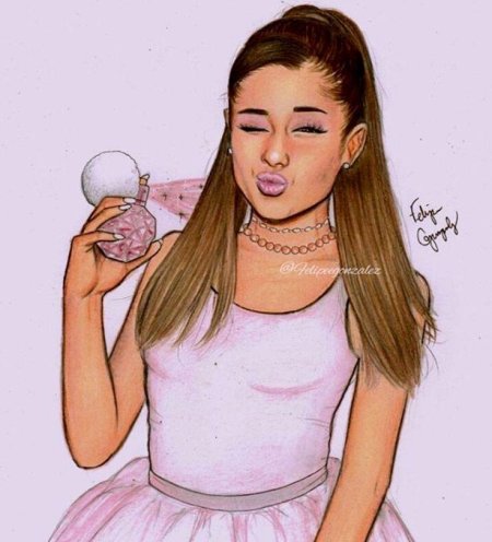 Ариана гранде мультяшная