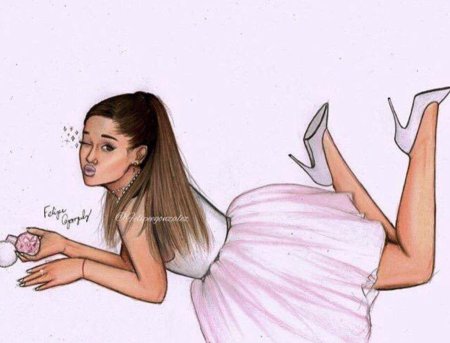 Ариана гранде мультяшная