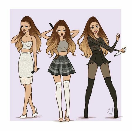 Ариана гранде арт в полный рост