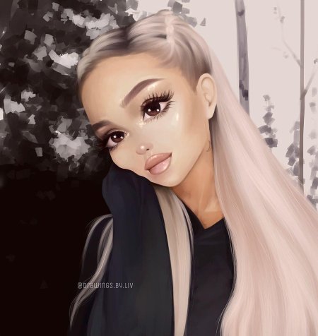 Ариана гранде мультяшная