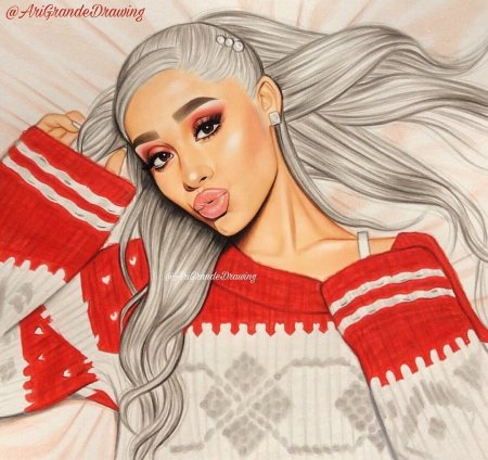 Рисунки знаменитостей ариана гранде