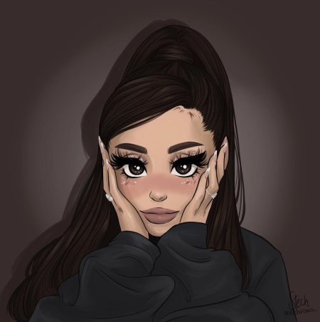 Ариана гранде мультяшная