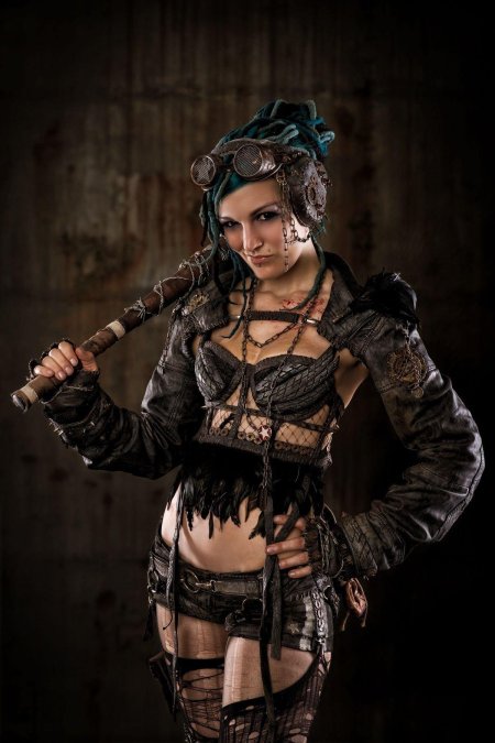 Дизельпанк стимпанк женская мода одежда