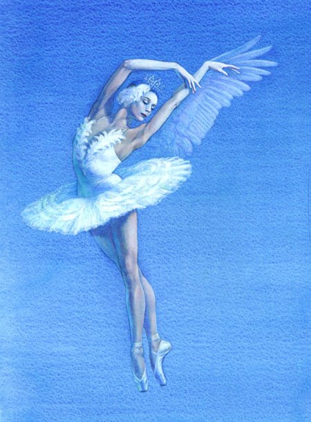 Балет лебединое озеро рисунок