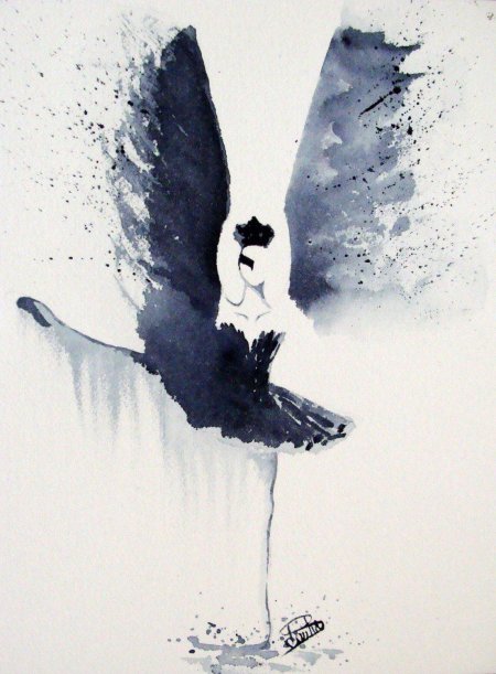 Лебединое озеро черный лебедь арт