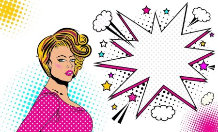 Поп арт женщина