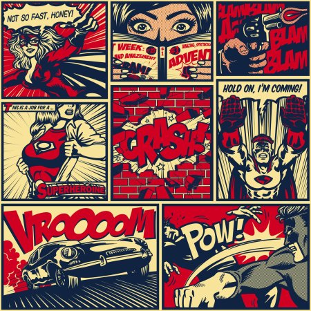 Постеры в стиле комиксов