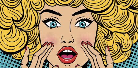 Поп арт девушка