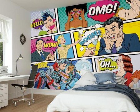 Стена в стиле комиксов