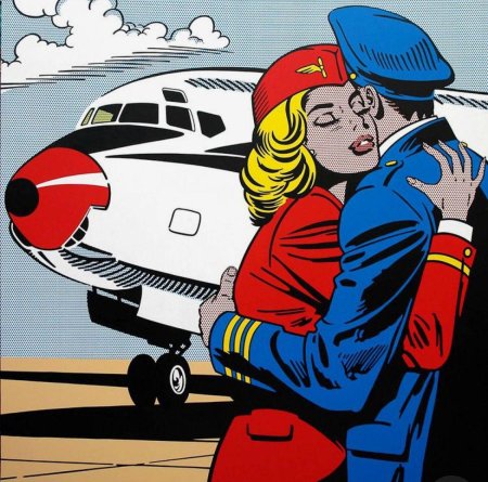 Рой лихтенштейн поцелуй