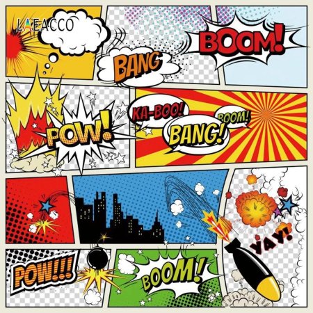 Элементы в стиле комиксов