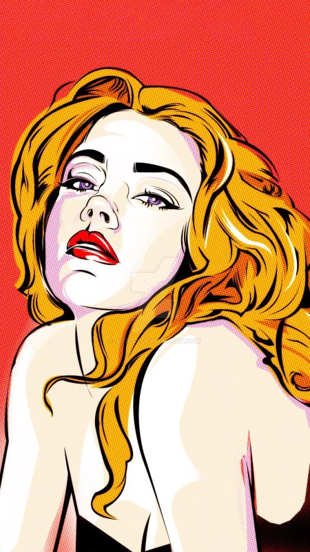 Девушка в стиле поп арт