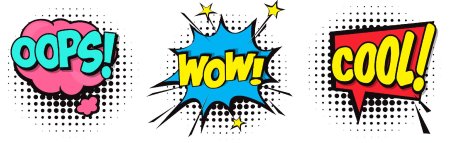 Надписи поп арт