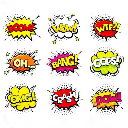 Поп арт надписи