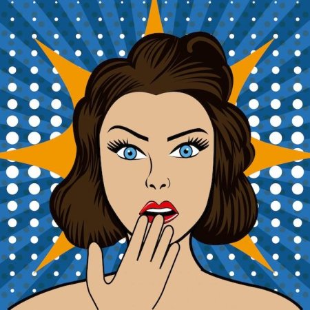 Поп арт девушка