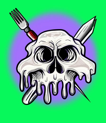 Эскиз череп