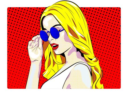 Девушка в стиле поп арт