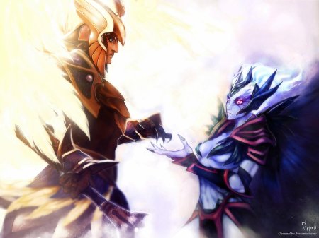 Skywrath mage и vengeful spirit