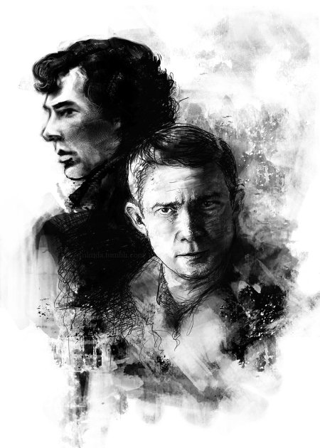 Шерлок холмс бенедикт камбербэтч портрет