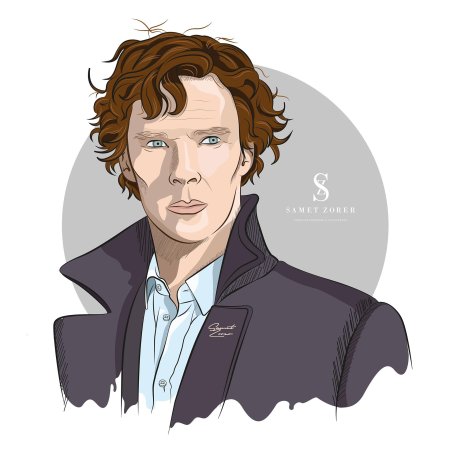 Шерлок холмс бенедикт камбербэтч арт