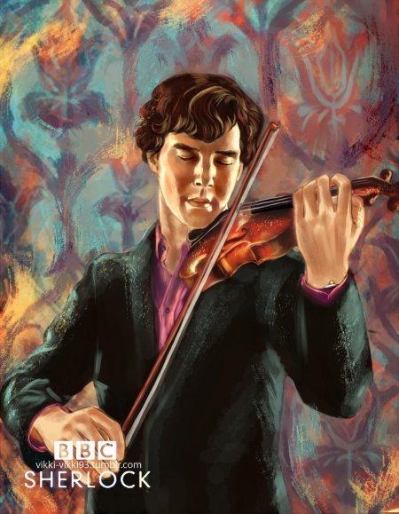 Шерлок холмс бенедикт камбербэтч со скрипкой