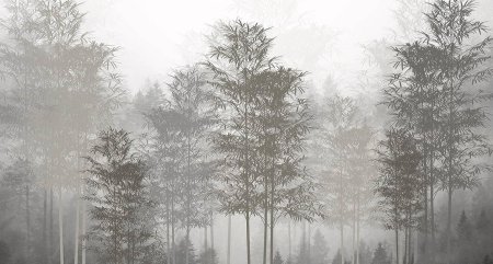 Фреска туманный лес аффреско