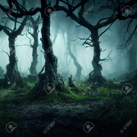 Фон мрачный лес