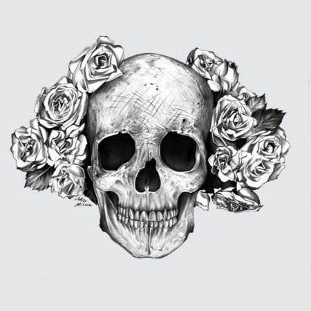 Эскиз тату череп