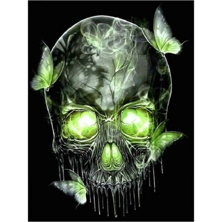 Зелёный череп