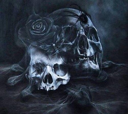 Картина с черепами