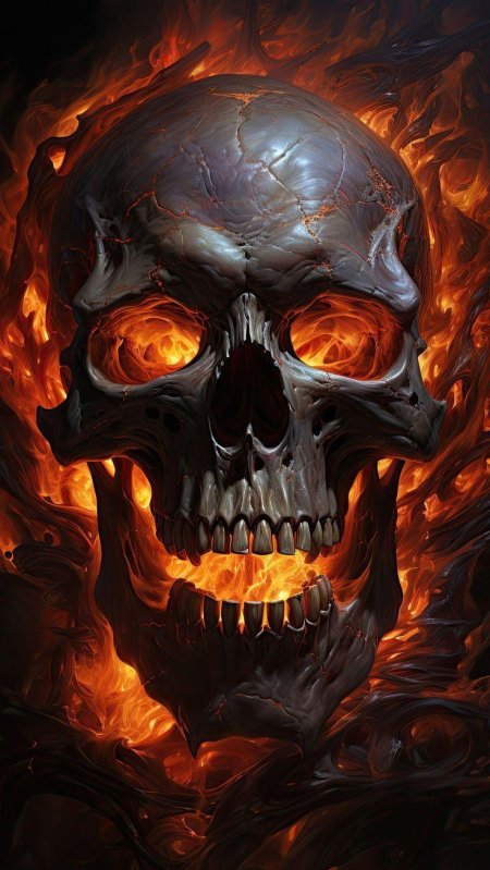 Огненный череп