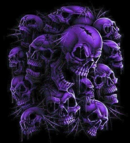 Фиолетовый череп
