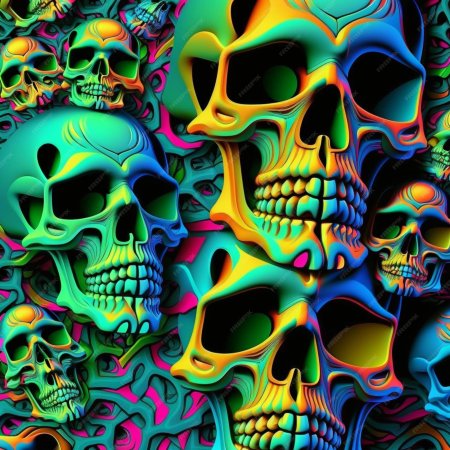 Черепа фон