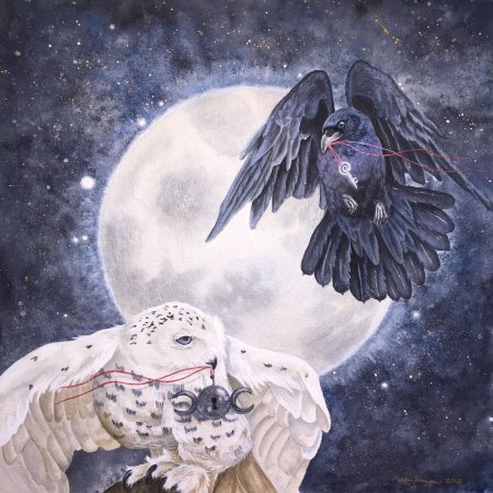 Сова и ворон