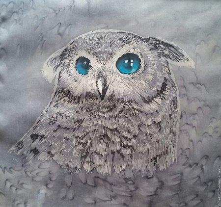 Алмазная мозаика сова невыспавшаяся
