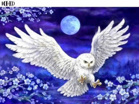 Алмазная мозайка полярная сова