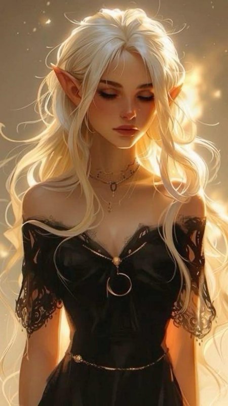 Арт эльфийка